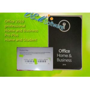 Original Microsoft Office Home And Business 2019 HB PKC Product Key Card Binding Key
