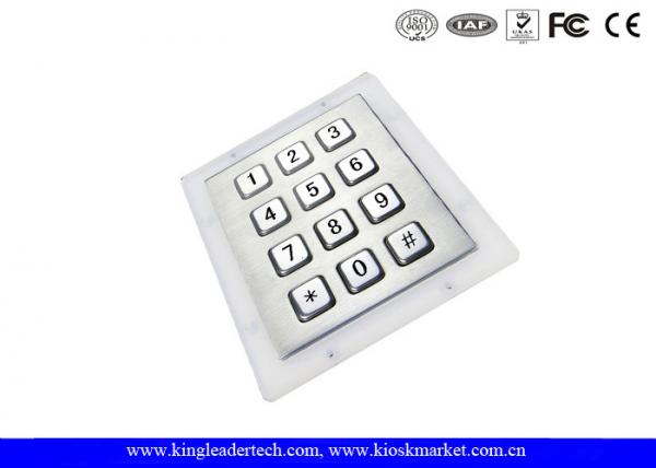 Stainless Steel Industrial Numeric Keypad Vandal High Resistance For Access