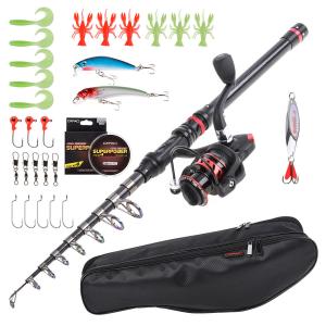 3.0M Fishing Tackle Set Fishing Rod Reel Fishing Tackle Line Bag Whole Set