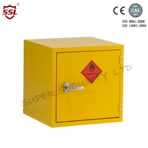 Mini Stainless Steel Hazardous Storage Cabinet Single Door with 1 Shelf Bench Top Cabinet