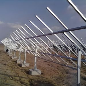 China Sturdy Solar Panel Mounting Brackets for Ground Mounting Solution with Flexible Connection for Small and Large-Scale Solar Plants wholesale