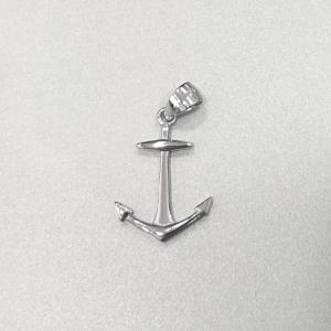 China S925 Anchor Shape Plain Silver Pendant Sailor Symbol No Stones For Men supplier