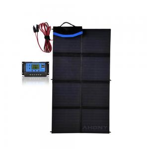 160W 12V Portable Solar Panel Foldable Mono Solar Charger For Solar Generator Rv