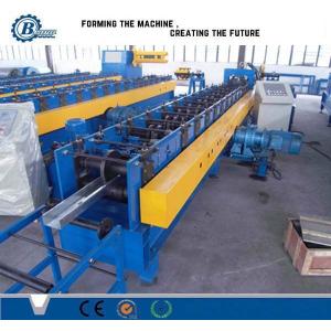 Metal Roof Panel Purlin Roll Forming Machine PLC Control For C Z Shape