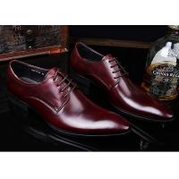 China Romantic Soft Leather Men'S Wedding Dress Shoes Pure Color Brush Off British Style on sale