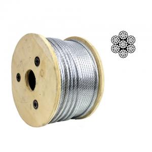 China 6mm 8mm 10mm Diameter 6x12 Galvanized Steel Wire Rope Steel Wire Cable supplier