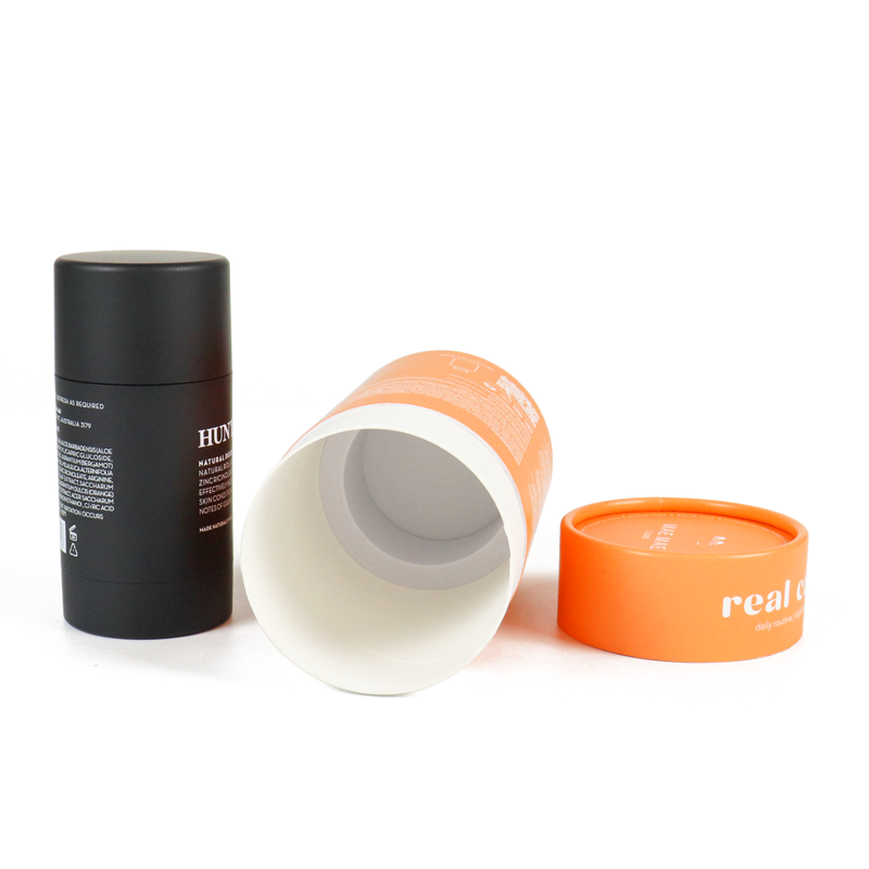 China 紙複合缶 カスタマイズされた丸いマカロン シリンダー包装クラフト用紙箱 マット空リップグロスチューブ（箱付き） wholesale