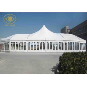 Polygon Large Span Pagoda Party Tent Glass Walls Lightweight Pagoda Wedding Tent