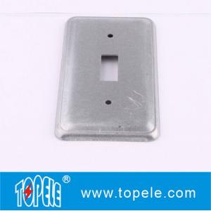 China TOPELE 20C5 Galvanized Steel Rectangular Flat Blank Device Switch Covers for Toggle Switch supplier