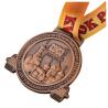 China Final Fantasy Fill In Color Custom Shape Antique Brass Plated Laser Engraving Medal For Gift wholesale