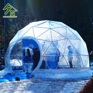 China Semi Permanent Clear Pvc Roof Geodesic Dome Tent For Outdoor Exhibition Events supplier
