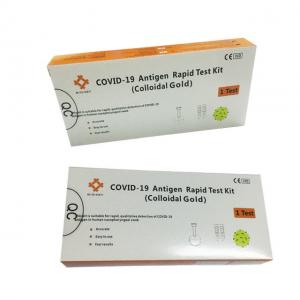 China Colloidal Gold Covid 19 Antigen Self Test Kit CE Rapid Antigen Self Test Kit supplier