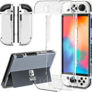Upgraded Nintendo Switch OLED Clear PC Kit Case Sleek And Sturdy Ultimate Protection
