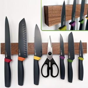 China 16 Inch Professional Wooden Magnetic Knife Strip Space-Saving Knife Rack With Power Ideal for Blocks Roll Bags supplier