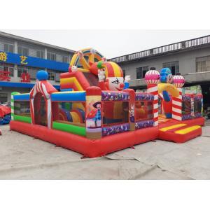0.55mm PVC Inflatable Playground Fun City Joker Theme Bouncy Castle 10mL*7mW*4mH