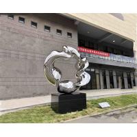 China Abstract Metal Circle Sculpture Western Art Size Customized Stainless Steel on sale