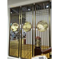 China SS304 201 Gold Hairline Stainless Steel Screen Decoration Hotel ,Wall，Restaurant on sale