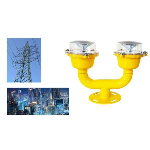 China Aluminum Anti Collision Steady On Led Double Head Tower Aviation Light on sale