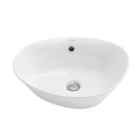 China Irregular Oval Bathroom Table Top Basin No Faucet No Drainer on sale