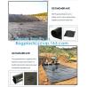 Construction Builder Film Waterproof Dampproof Clear / Black Plastic Poly Film