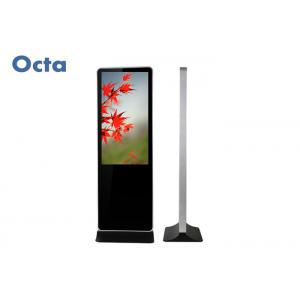 Full HD Free Standing Digital Signage With IR Touch Screen Steel Metal Shell