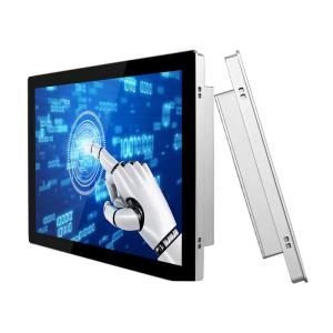 China Monitor de panel táctil de grado industrial integrado externo de bisel estrecho de 15,6 pulgadas con VGA HDMI DVI USB para táctil supplier
