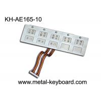 China 10 Keys Waterproof Metal Keypad with Top Panel Mounting Solution on sale