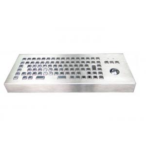 China Dust Proof Metal Industrial Computer Keyboard With Trackball 86 Keys supplier