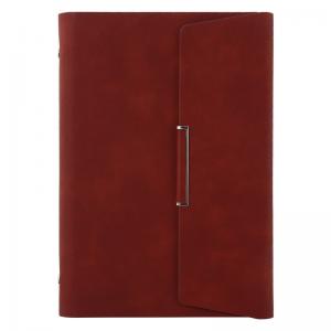 Leather Binder Business Planner With Pen Stationary Set Gift Box Customized Logo