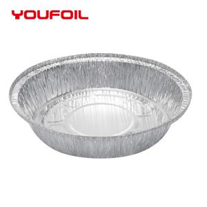 China Custom Recyclable Healthy Disposable Aluminum Foil Tray with Lids supplier