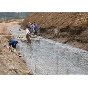 China En 10223 8*10 2x1x0.5m Woven Gabion Baskets Flood Control Galfan Coated supplier
