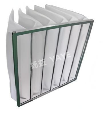 China Filtre à poche F5 pour filtration industrielle avec faible résistance et débit d'air maximal de 2000 CFM supplier