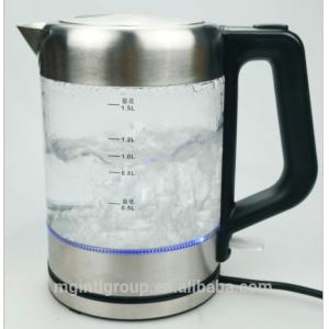 Fast Boiling Clear Glass Electric Kettle 1.5L Cordless Glass Electric Kettle