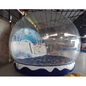 Inflatable Christmas Snow Globe , PVC Tarpaulin Inflatable Christmas Ball for Outdoor