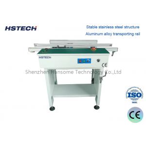 Stainless Steel Manual Hand Crank ESD Belt LED Button Width Adjustment PCB Transporting Conveyor