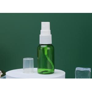 China Green 20ml Refillable Atomizer PET Plastic Spray Bottle Screen Printing supplier