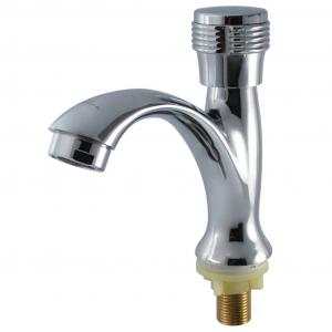 China Hot Cold Water Tap Zinc Alloy Single Handle Wash Basin Mixer Faucet Modern Design supplier
