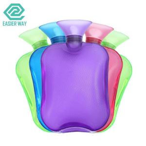 China 500ml 750ml 1000ml Nature Rubber PVC Hot Water Bottle For Home Care Pain Relieve supplier