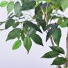 China Haihong Manufacturer silk leaves 6 ft artificial ficus tree​  and Natural Trunk, Faux Ficus Tree with Plastic Pot, Fake Ficus Tree for Office Home Farmhouse for Indoor Outdoor Decor wholesale