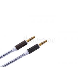 China Colorful Audio RCA Cable , Audio RA Cable Custom Length With Nylon Jacket supplier