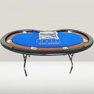 Folding Portatil Texas Holdem Poker Table  For 8 Players
