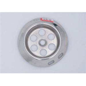 China Stainless Steel Bathroom Basin Strainer OD 67 mm 0.4 - 0.6 mm Thickness supplier