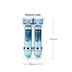 2 Stage Multiscene Under Sink Water Purifier System 240x115x510mm