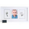China Customize Wood Baby Hand And Footprint Photo Frame With Safe Clean Touch Ink Pad wholesale