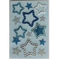 China Lovely Bling Rhinestone Stickers , Recollections Dimensional Stickers For Scrapbooking on sale