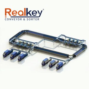 China High-Speed Linear Transport Straight Line Sorting Cross Belt Sorter System For E-commerce And Express Logistics on sale