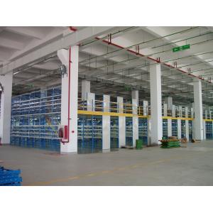 China Two Tier Flooring Industrial Mezzanine Floors Shelving 5m Height with Side Board wholesale