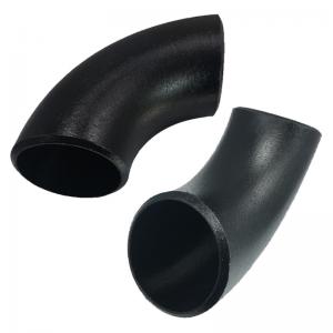 China Butt Welded Carbon Steel Pipe Fittings Weldable SCH40 Wall Thickness Pipe Fittings 90 Degree Elbow supplier