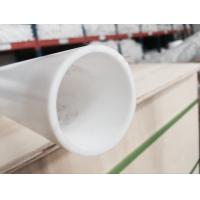 China Industrial Grade White Moulded PTFE Tube / 100% Virgin PTFE Pipe Smooth Surface on sale