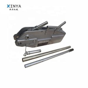 China Manual Mild Steel Tirfor Machine with 0.8-5.4T Capacity and 20m Lifting Height for Construction Hoist supplier